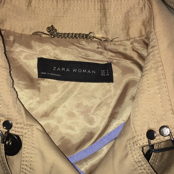 Zara Woman Size S Knee Length Trench Coat - Picture 2 of 6